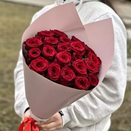21 красная роза